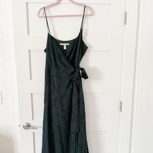 BHLDN REID DRESS, EMERALD, SIZE XL